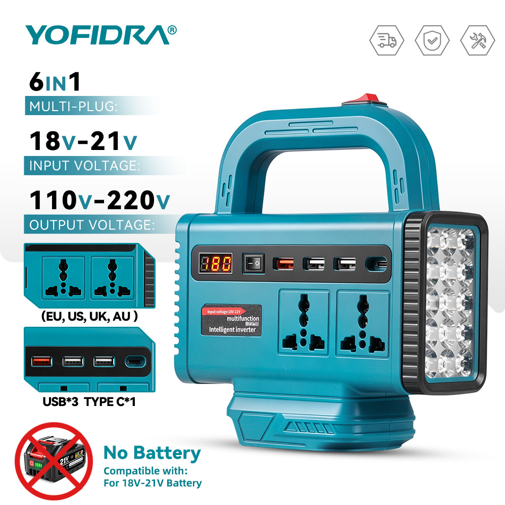 Ac Outdoor Power - YOFIDRA 220V Draagbare Power Inverter Buiten