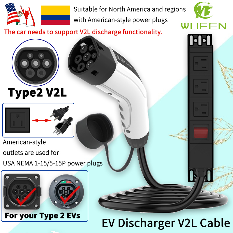 Ac Outdoor Power - WUFEN Draagbare Type 2 V2L Kabel